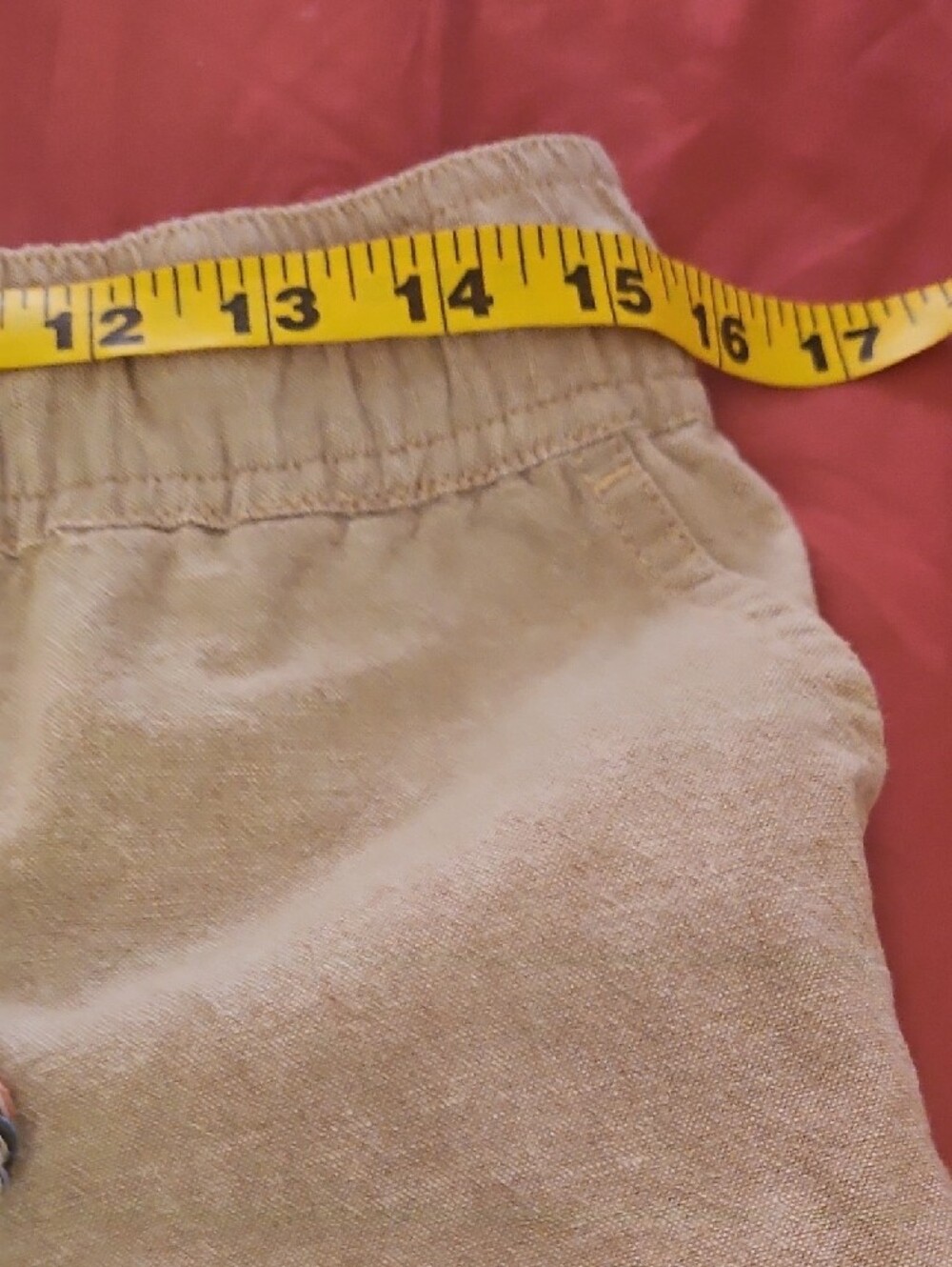 Eddie Bauer Khaki Tan Drawstring Shorts - Picture 6 of 9